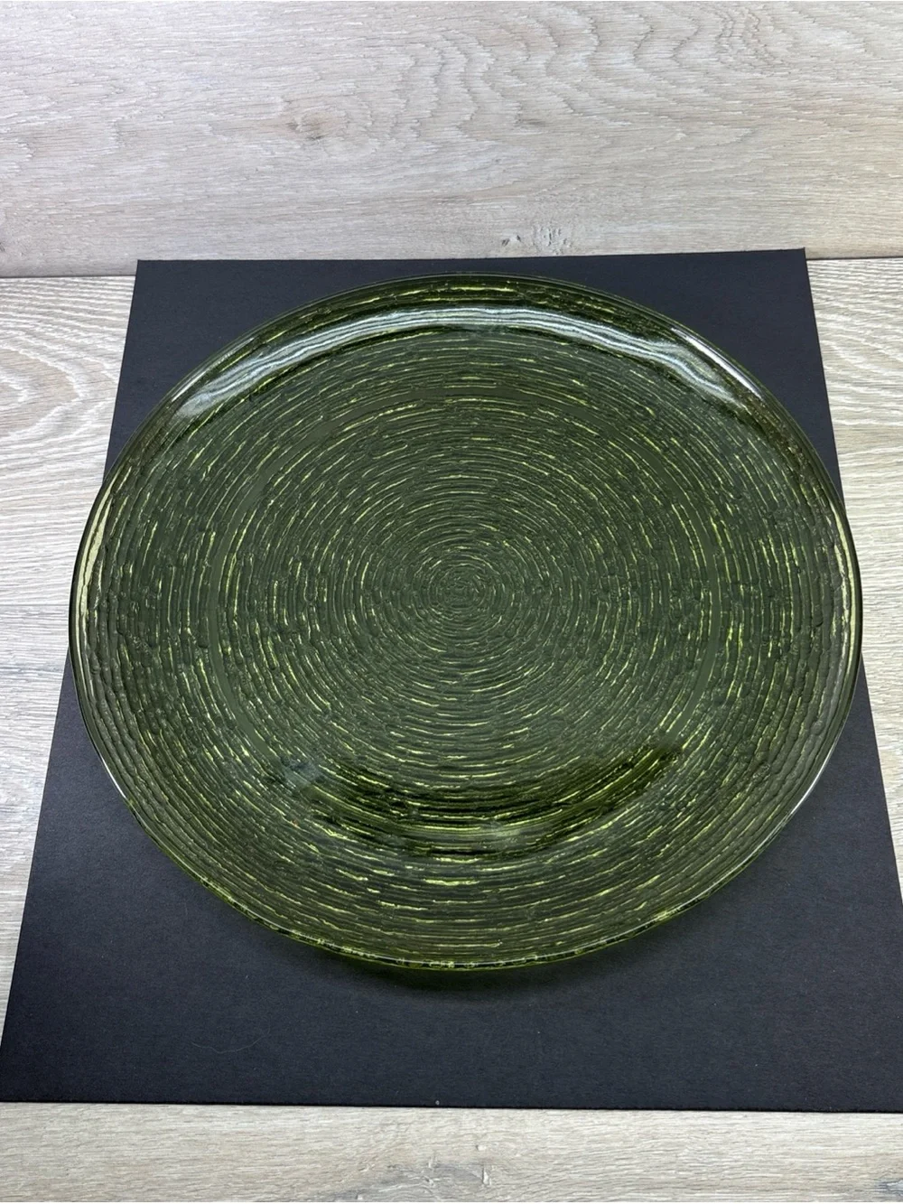 Vintage Anchor Hocking Avocado Soreno Green MCM Large Round  14